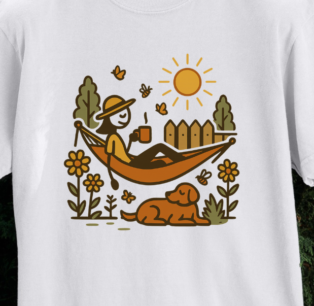 Coffee, Hammock & My Dog T-shirt