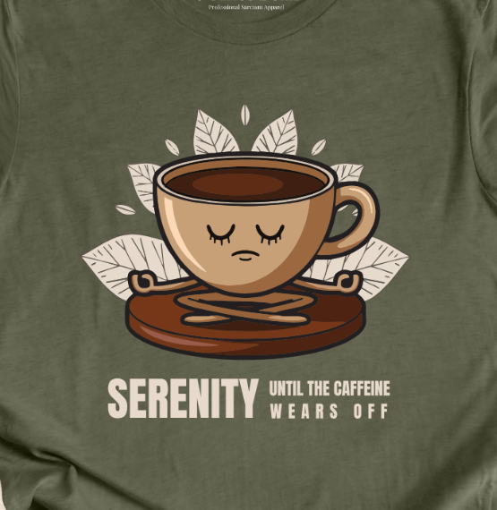 "Serenity Yoga" Coffee T-Shirt