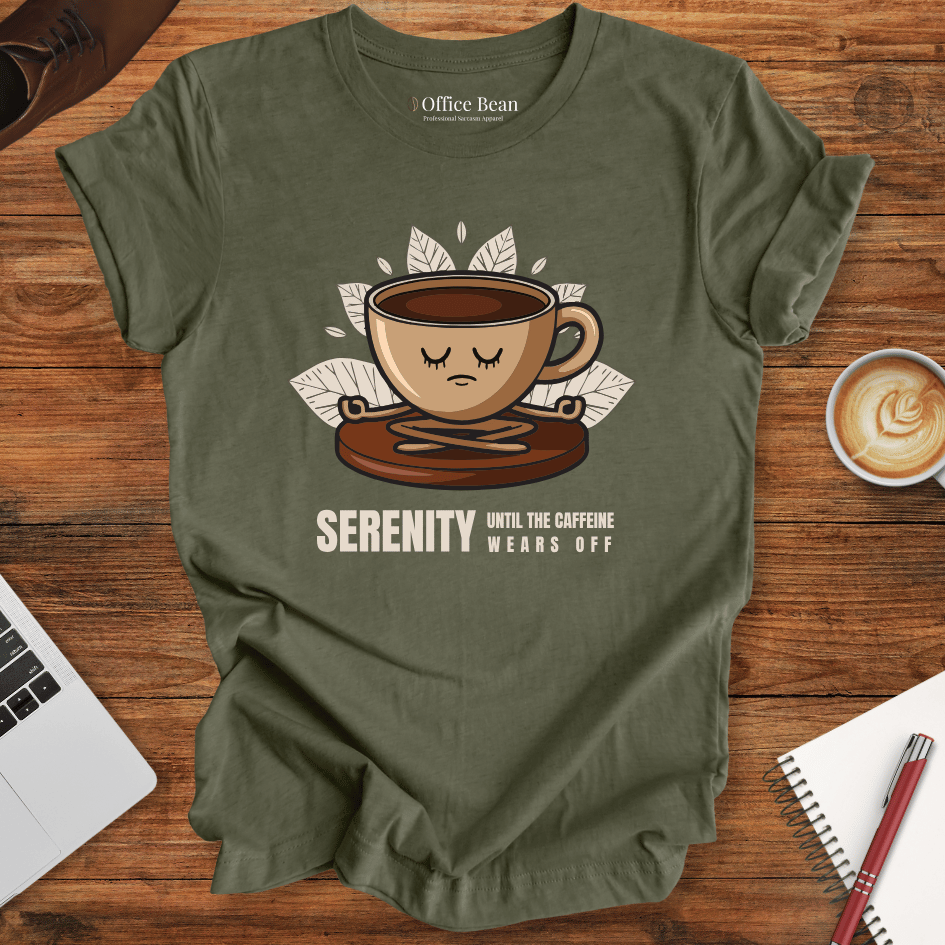"Serenity Yoga" Coffee T-Shirt