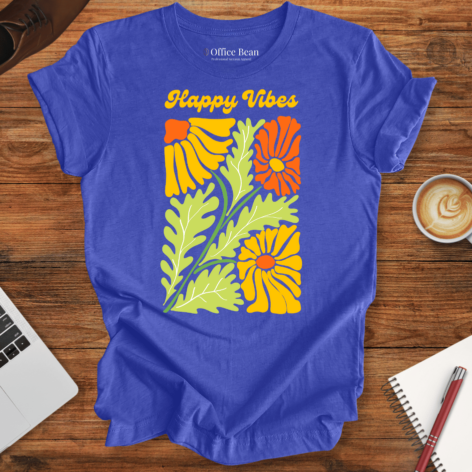 Happy Vibes Flower T-Shirt