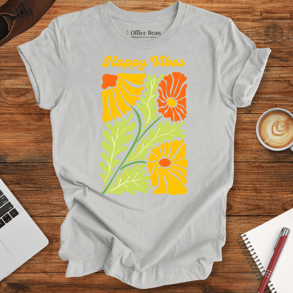 Happy Vibes Flower T-Shirt