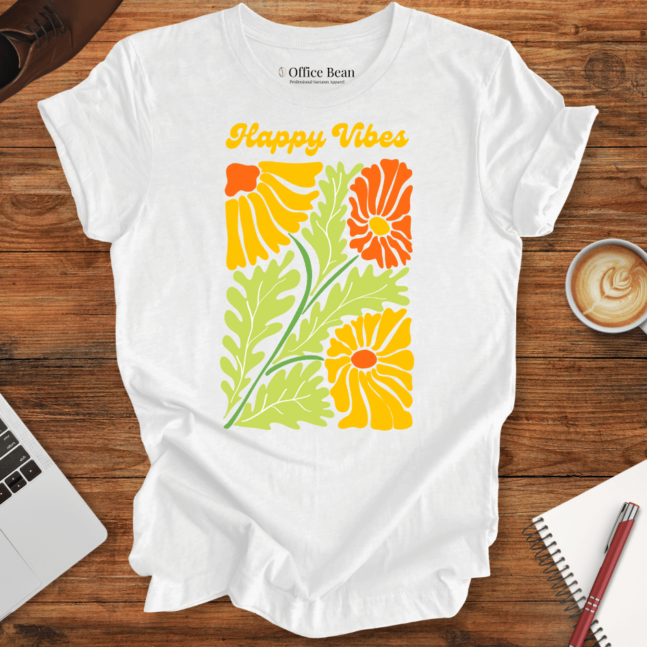 Happy Vibes Flower T-Shirt