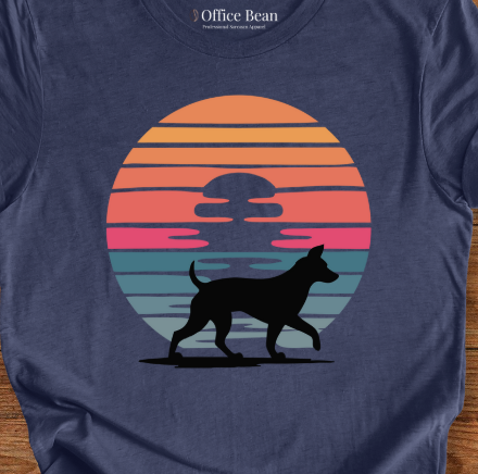 "Drifting, but Never Lost" Sunset and Dog T-Shirt