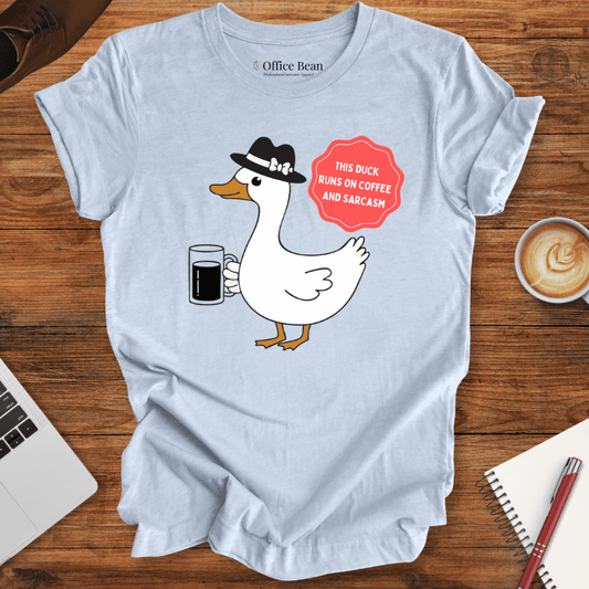 "Coffee and Sarcasm Duck" T-Shirt