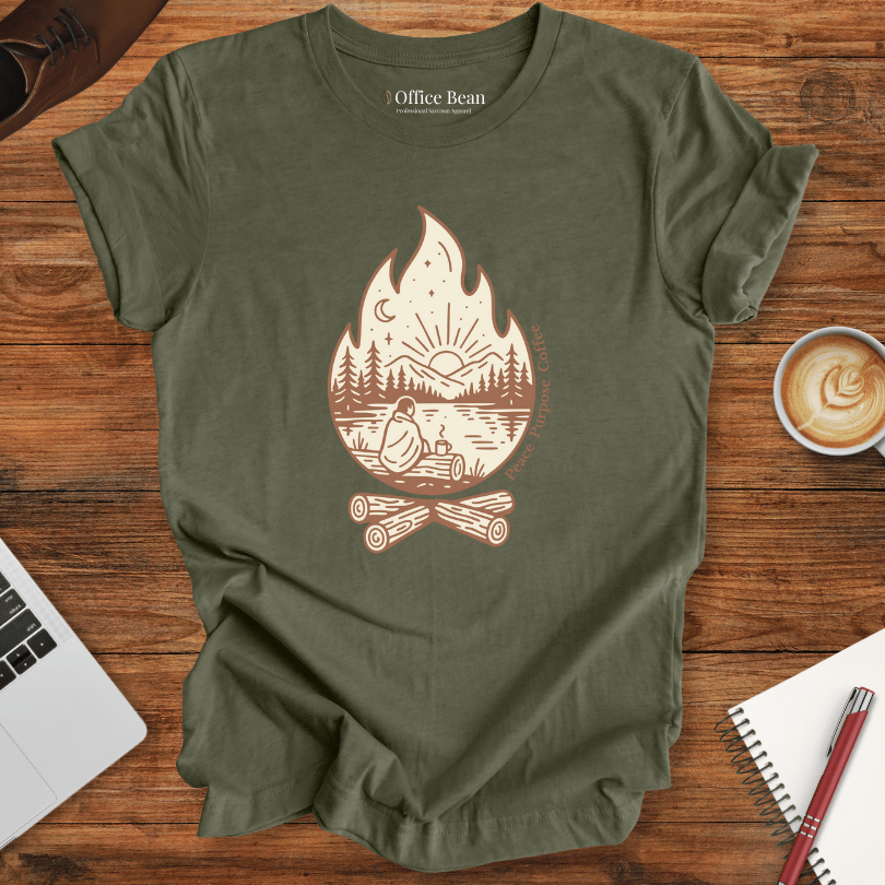Peace, Purpose, Coffee and Forest T-Shirt