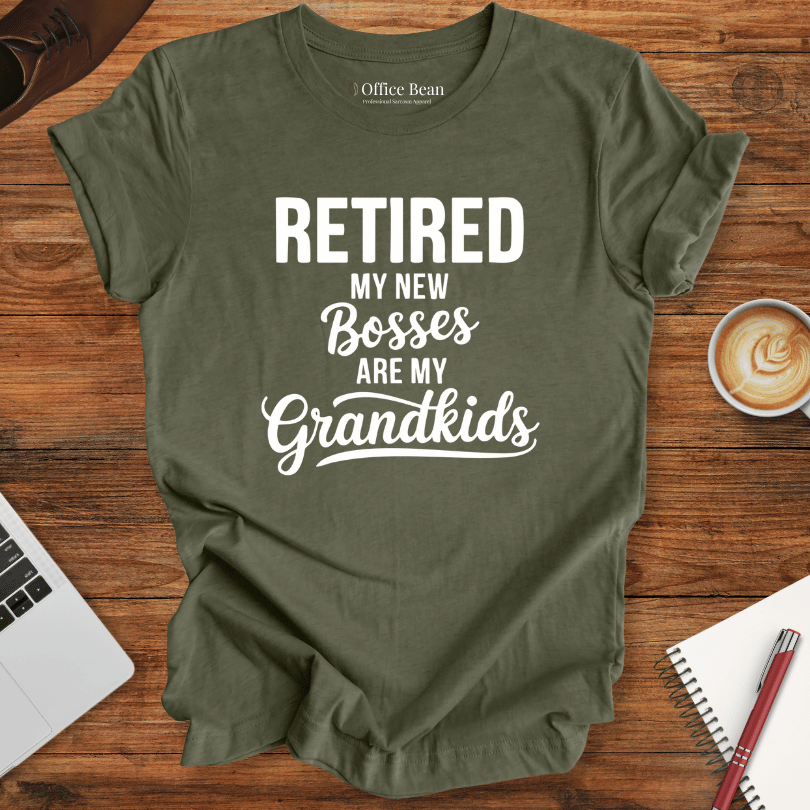 Retired: My grandkids are my new Bosses T-Shirt