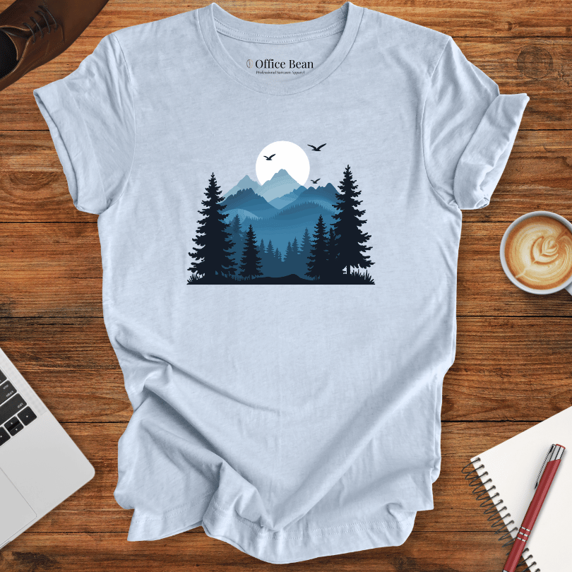 Calm Forest in Blue T-Shirt