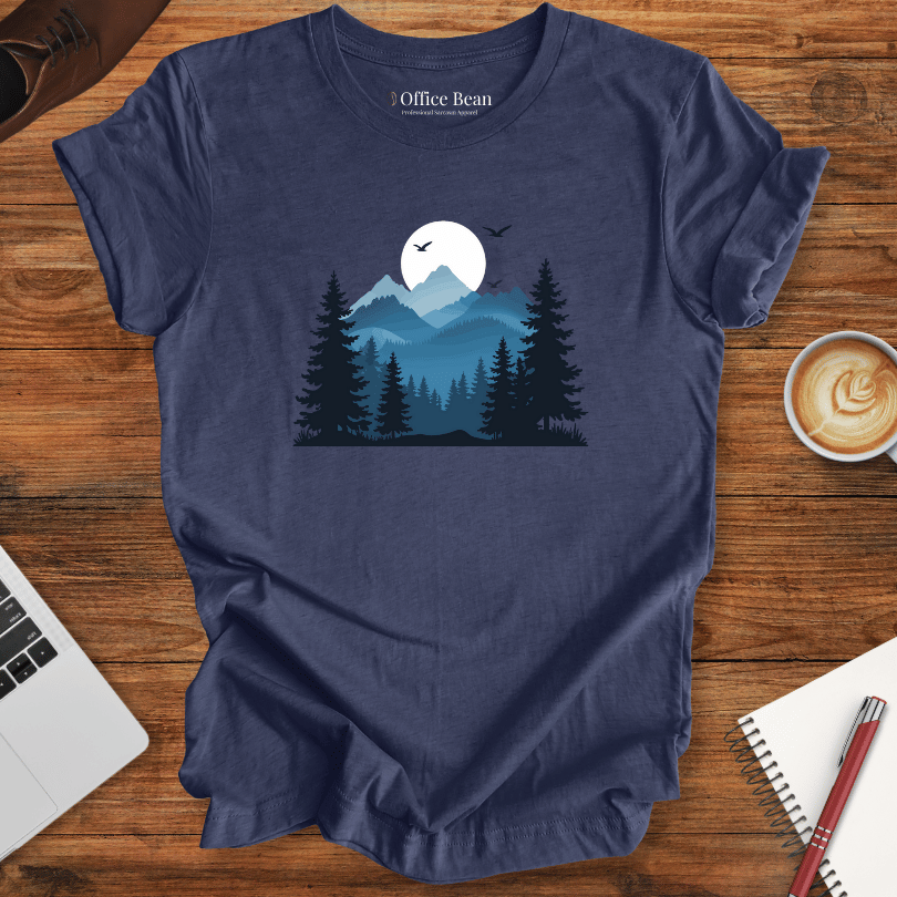 Calm Forest in Blue T-Shirt