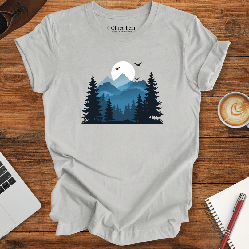 Calm Forest in Blue T-Shirt