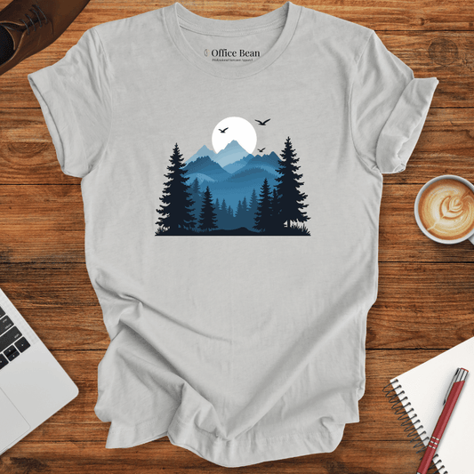 Calm Forest in Blue T-Shirt