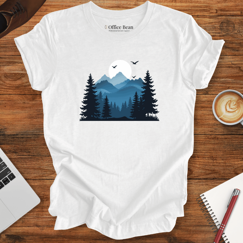 Calm Forest in Blue T-Shirt