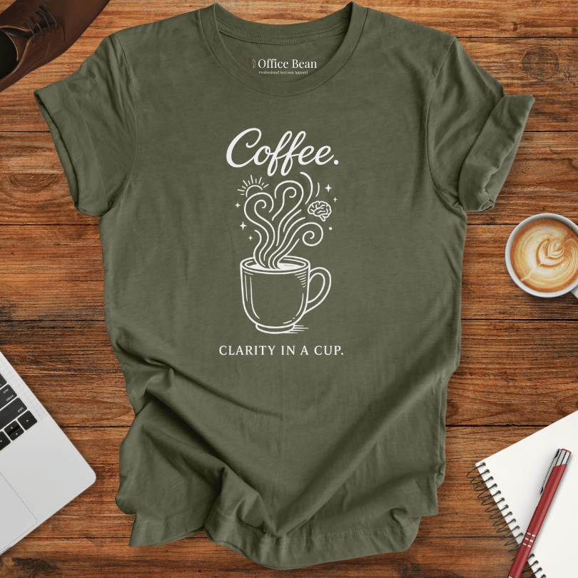 Coffee, clarity in a cup T-Shirt