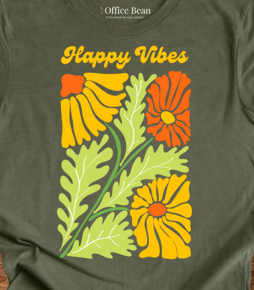 Happy Vibes Flower T-Shirt