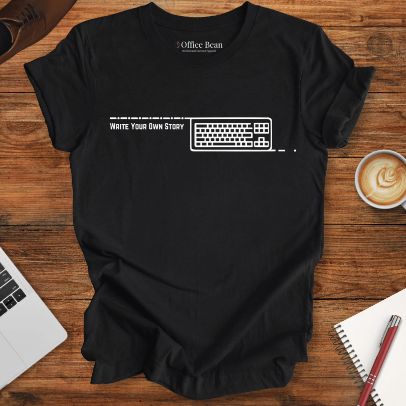 "Write your own story" keyboard T-Shirt