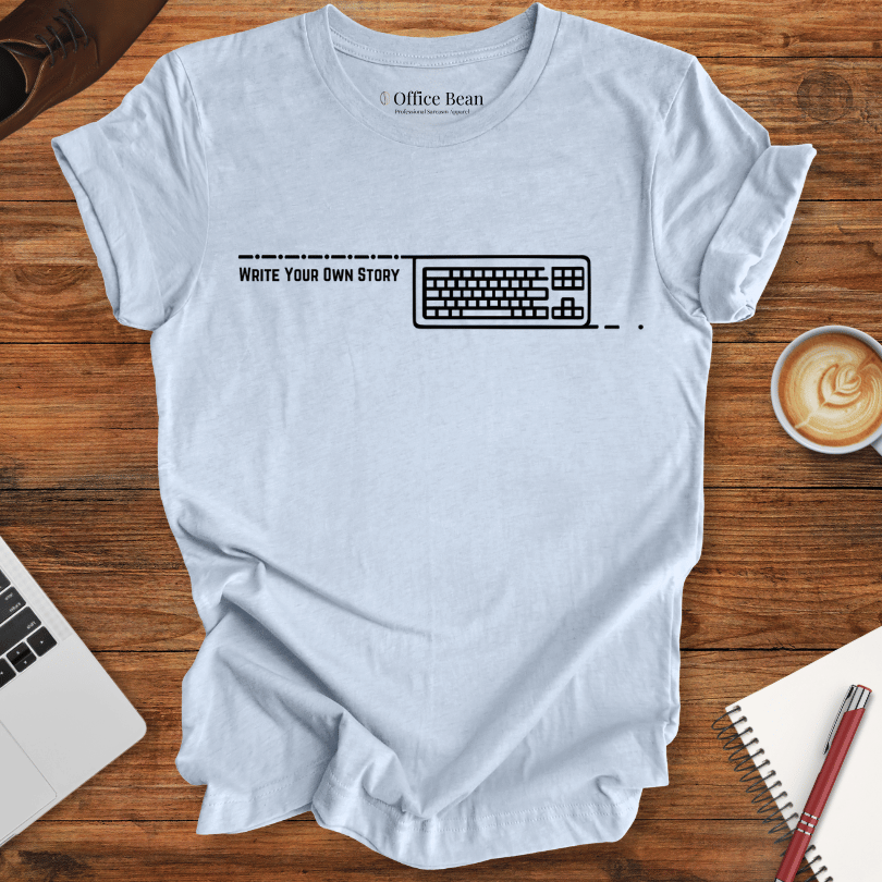 "Write your own story" keyboard T-Shirt