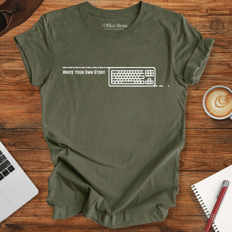 "Write your own story" keyboard T-Shirt