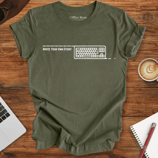 "Write your own story" keyboard T-Shirt