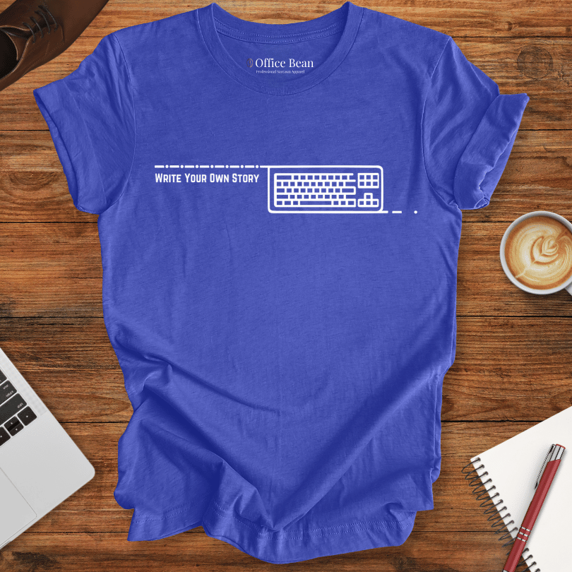 "Write your own story" keyboard T-Shirt