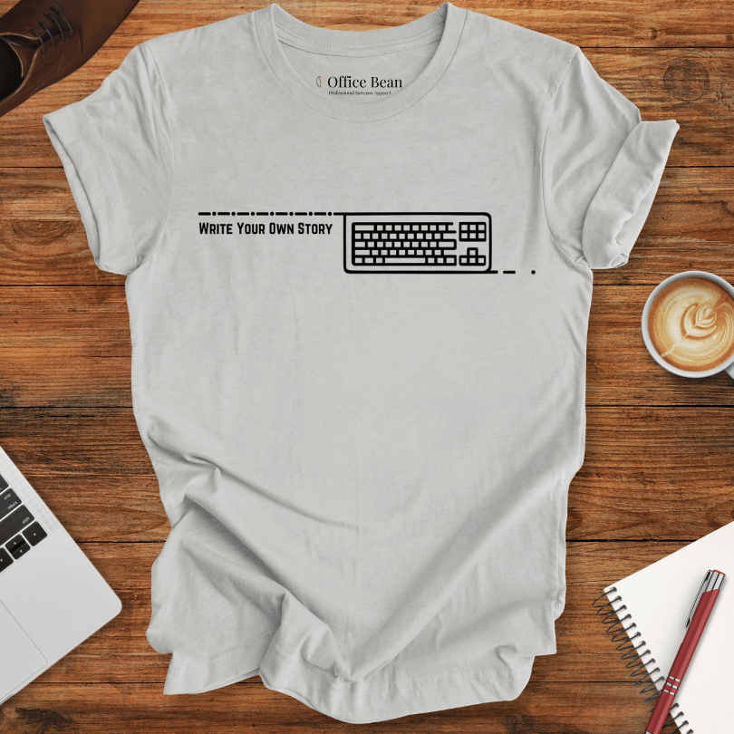 "Write your own story" keyboard T-Shirt