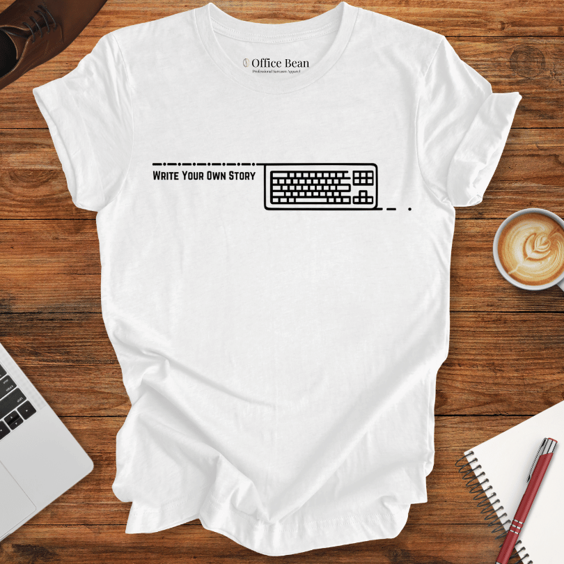"Write your own story" keyboard T-Shirt
