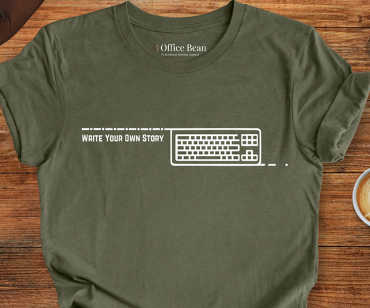 "Write your own story" keyboard T-Shirt