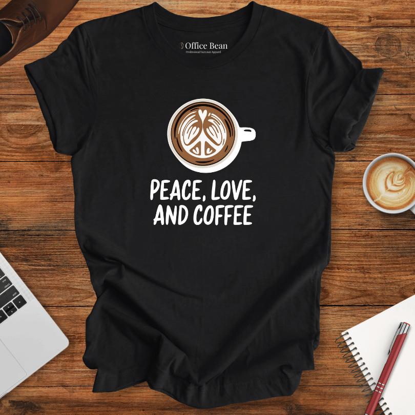Peace, Love and Coffee T-Shirt