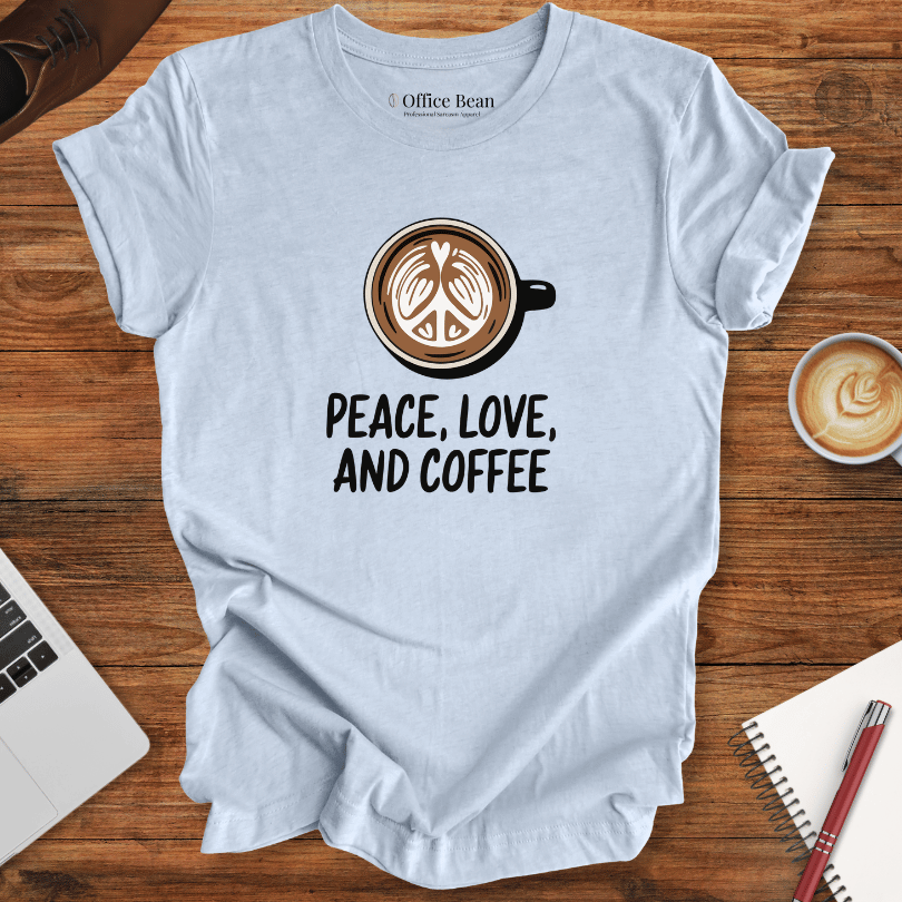 Peace, Love and Coffee T-Shirt