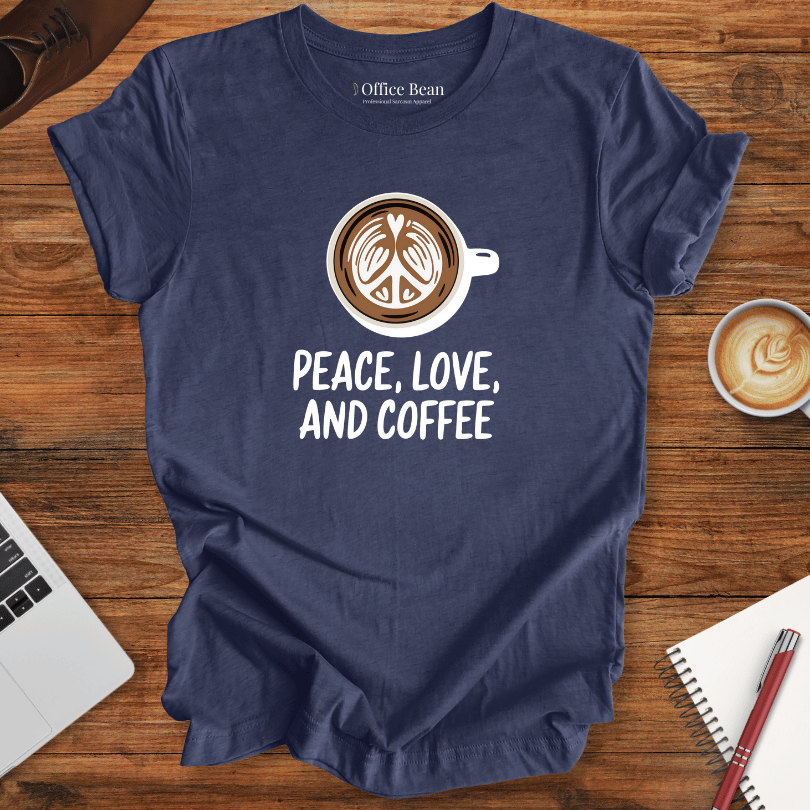 Peace, Love and Coffee T-Shirt