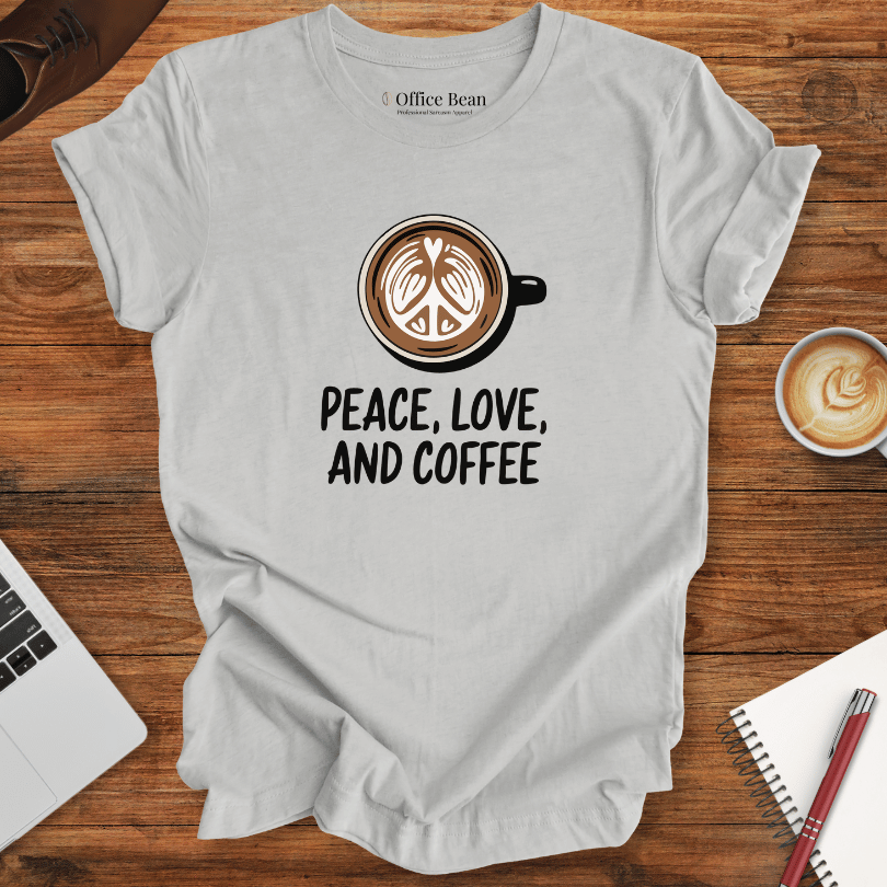 Peace, Love and Coffee T-Shirt