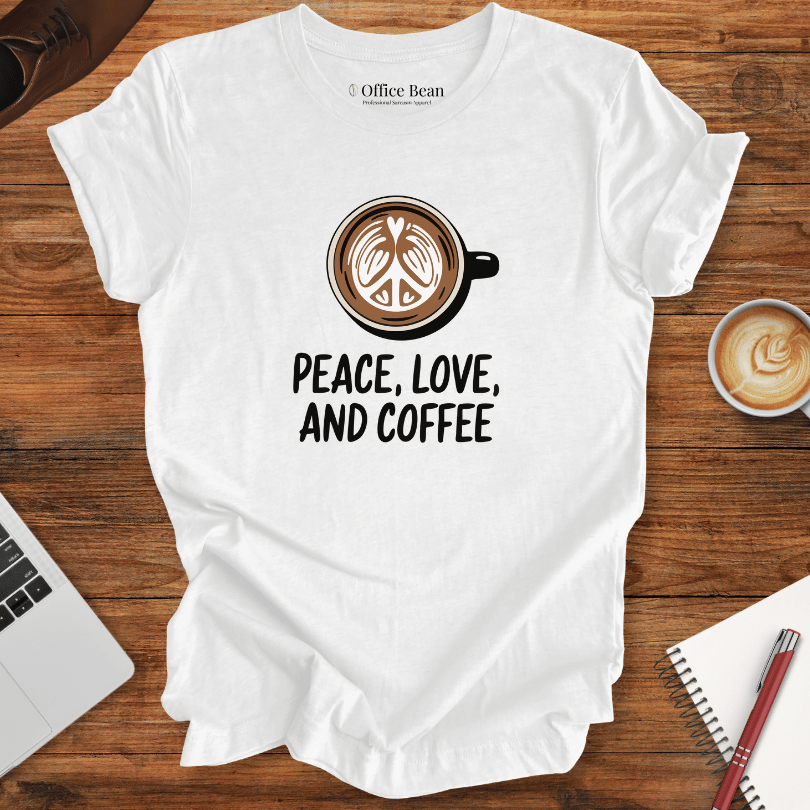 Peace, Love and Coffee T-Shirt