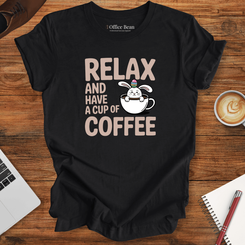 Relax Coffee, Easter Bunny T-Shirt