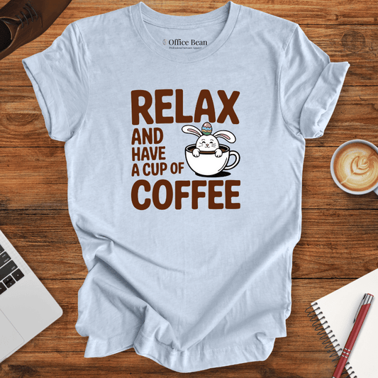 Relax Coffee, Easter Bunny T-Shirt