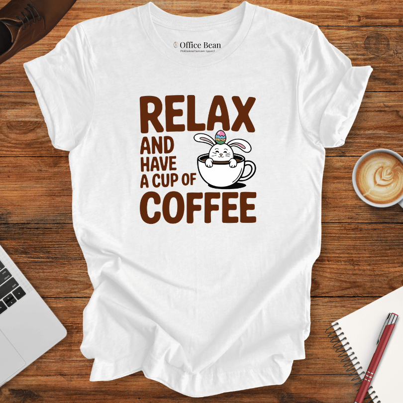 Relax Coffee, Easter Bunny T-Shirt