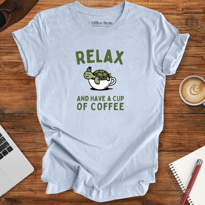 Relax and Coffee Turtle T-Shirt