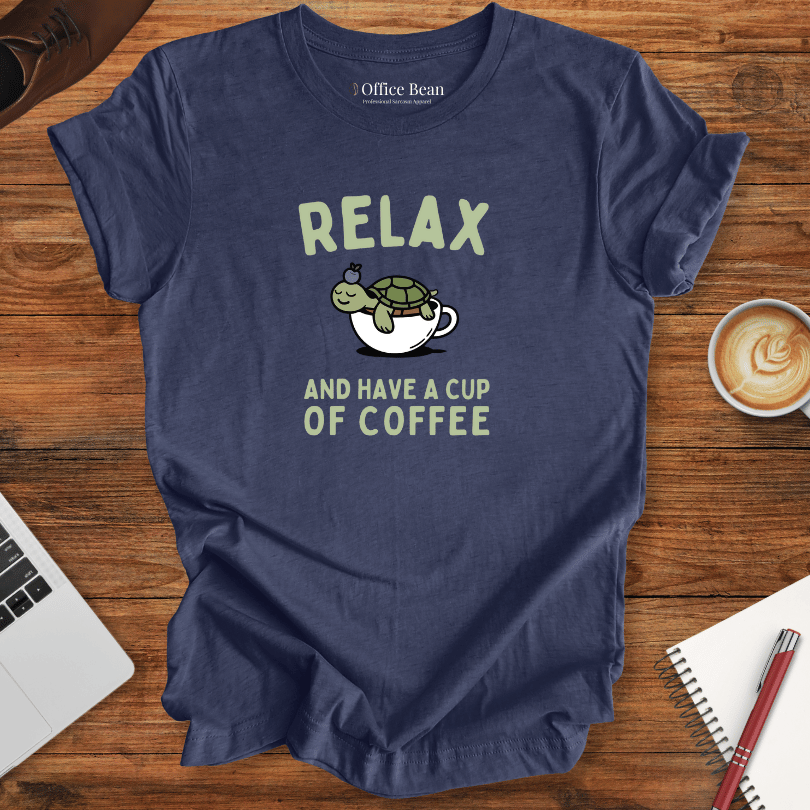 Relax and Coffee Turtle T-Shirt