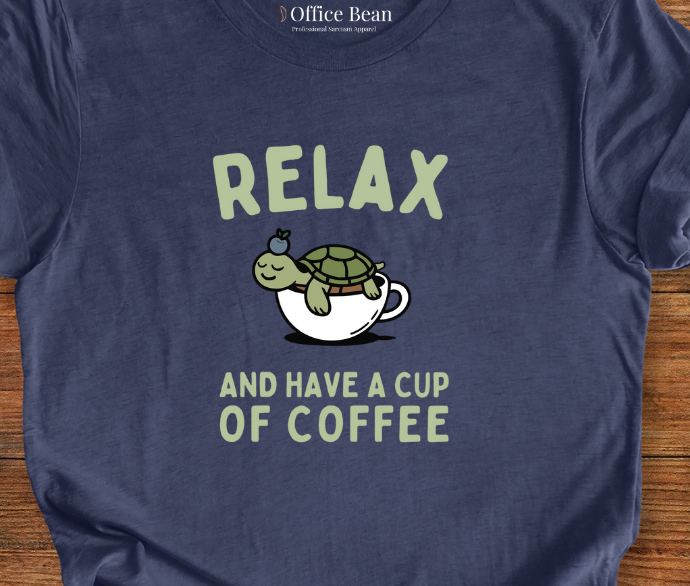 Relax and Coffee Turtle T-Shirt