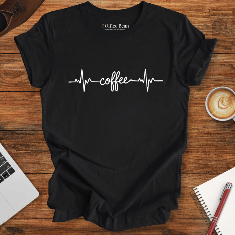 Small Coffee HeartBeat T-Shirt