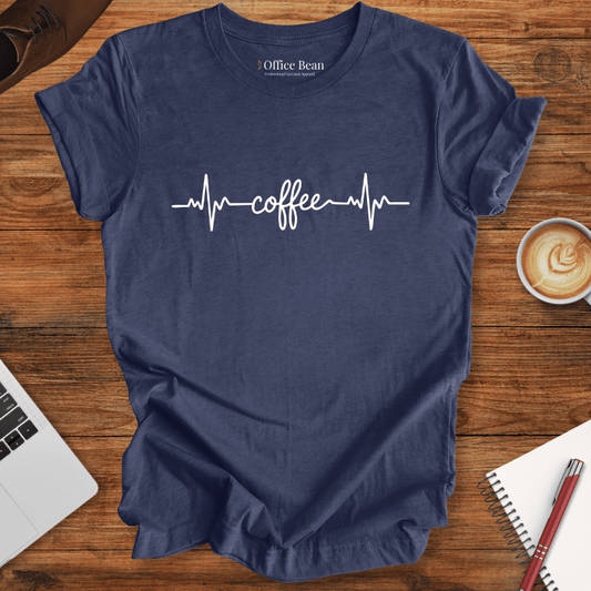 Small Coffee HeartBeat T-Shirt