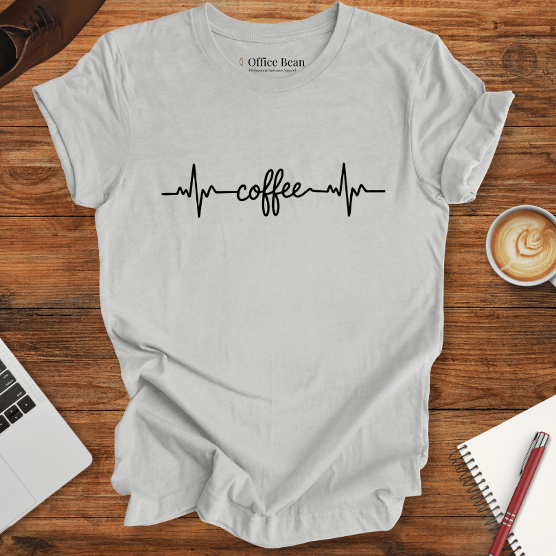 Small Coffee HeartBeat T-Shirt