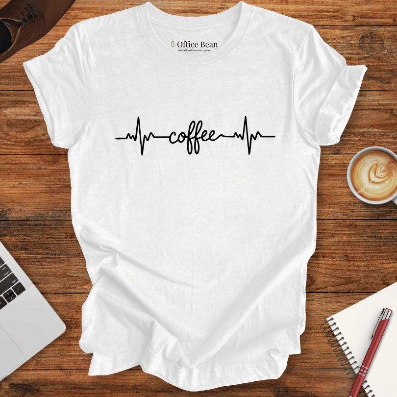 Small Coffee HeartBeat T-Shirt