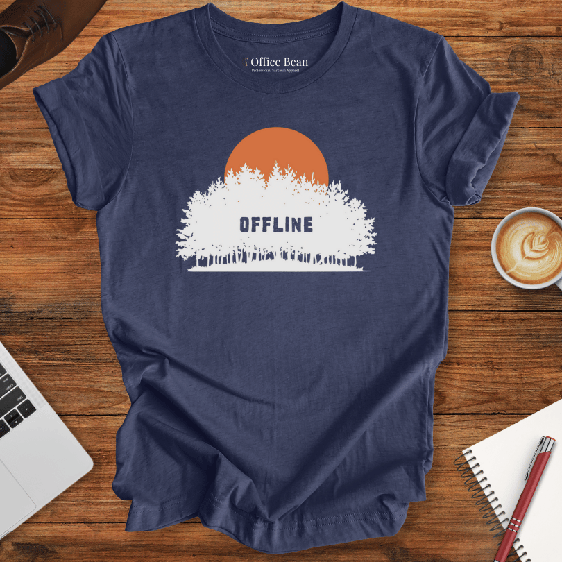 Offline Sunset and Forest T-Shirt