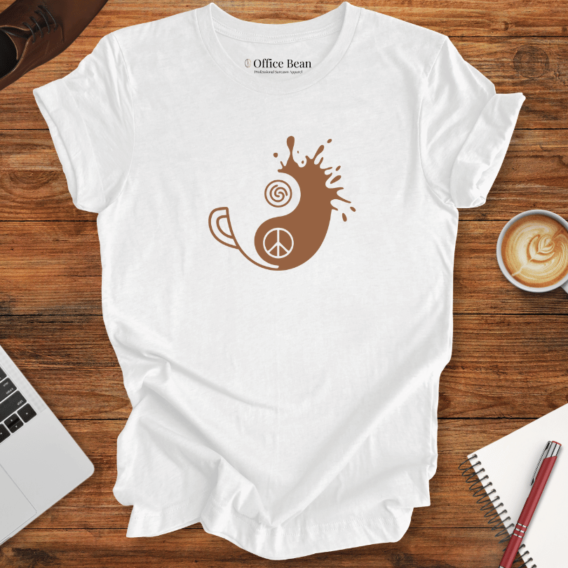 Ying and Yang Simple Coffee T-Shirt