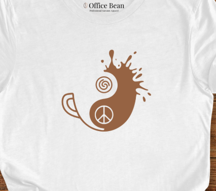 Ying and Yang Simple Coffee T-Shirt