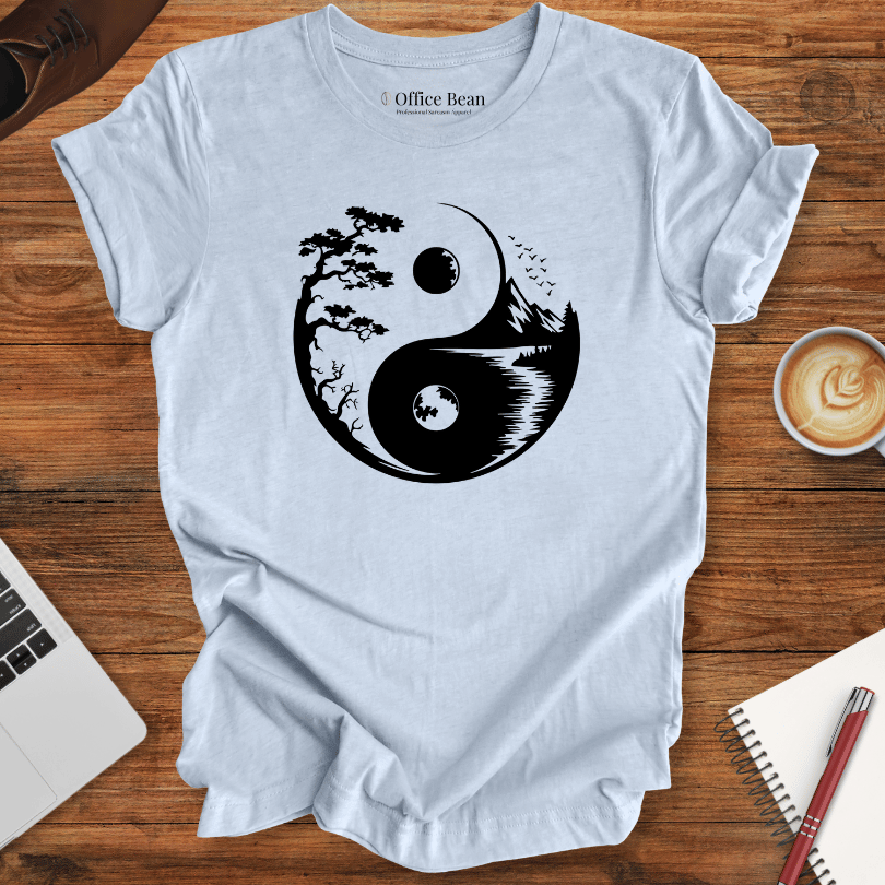 Ying Yang, Forest and Mountain T-Shirt