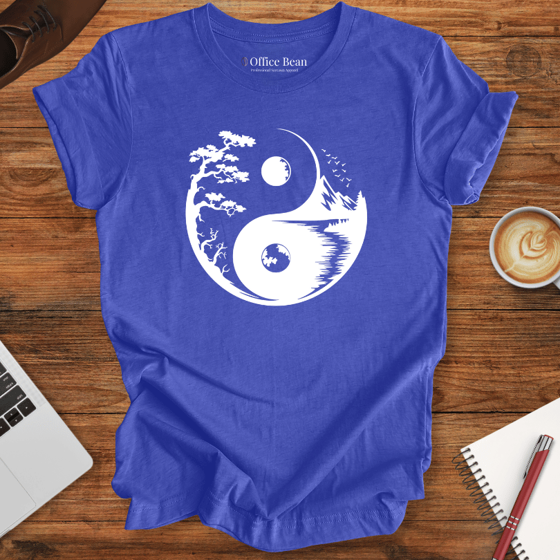 Ying Yang, Forest and Mountain T-Shirt