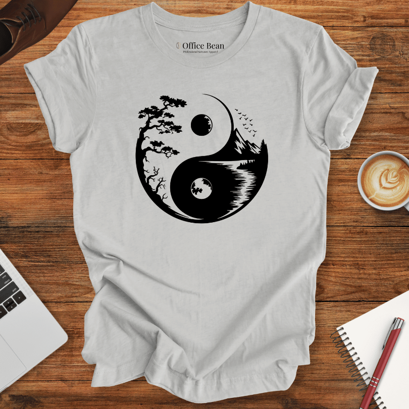 Ying Yang, Forest and Mountain T-Shirt