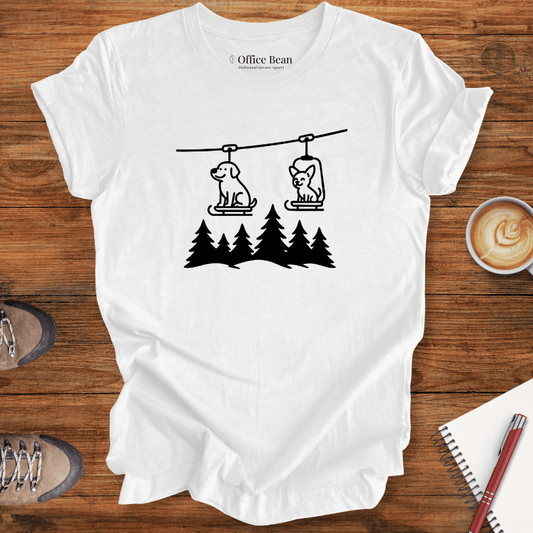 Mountain Ski Dogs T-shirt