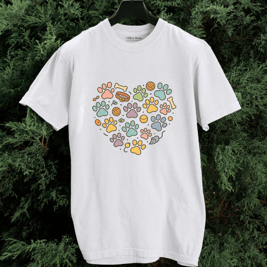 Pet Paws Heartshape T-shirt