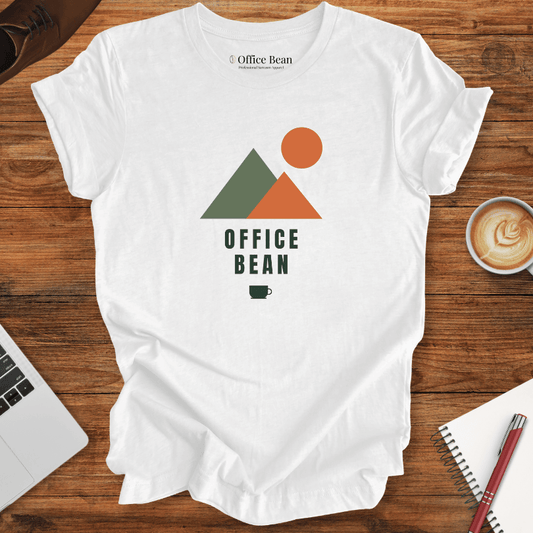 Mountains and Coffee Geometry T-Shirt