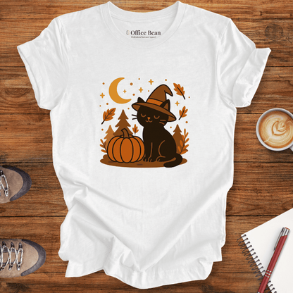 Witch Cat & Pumpkin Nights T-shirt